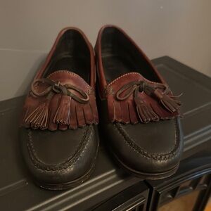 Cole Haan Brown and Black Leather Loafers